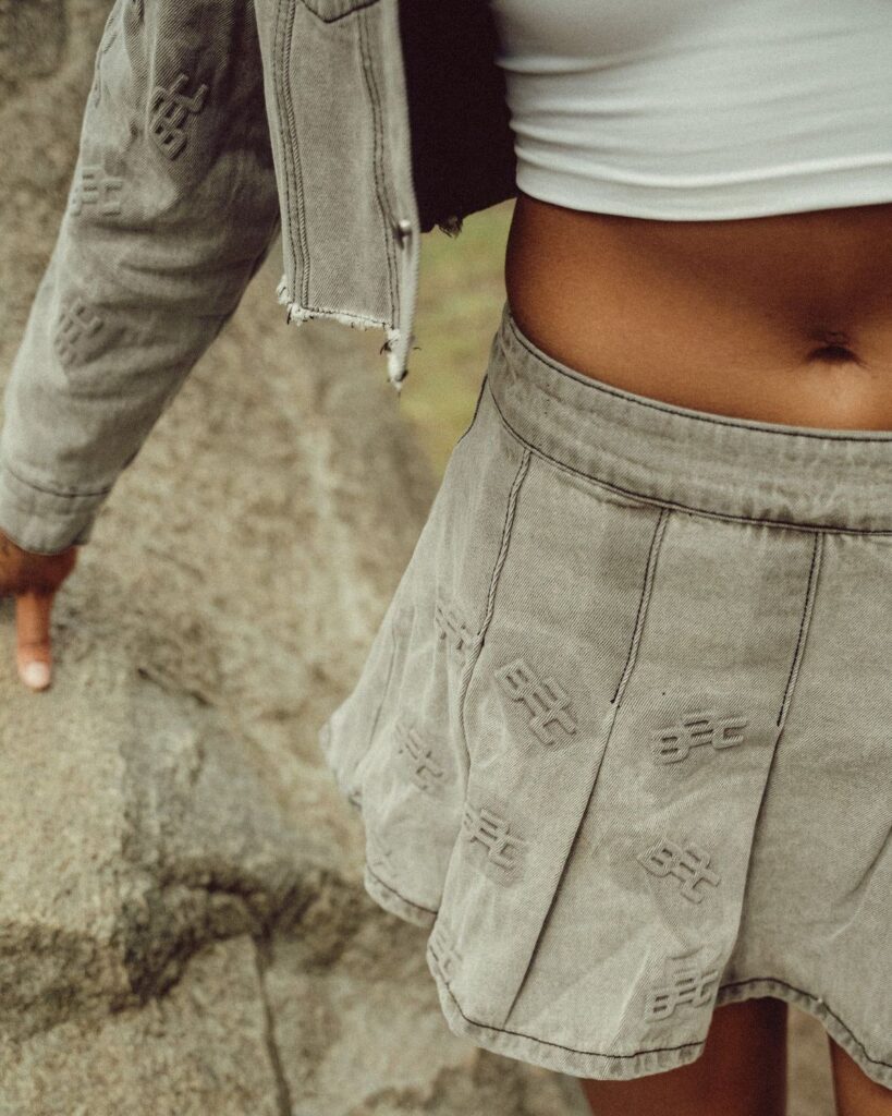 Made From Pressure Denim Skirt